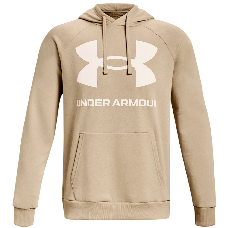 Hanorac pt bărbați Under Armour UA Rival Fleece Big Logo HD L Bej photo 2
