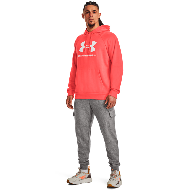 Hanorac pt bărbați Under Armour UA Rival Fleece Logo HD S Coral photo 3