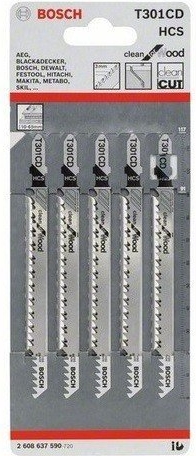 Set de panze de ferastrau pentru puzzle Bosch T 301 CD / GST, 2608637590 photo 2