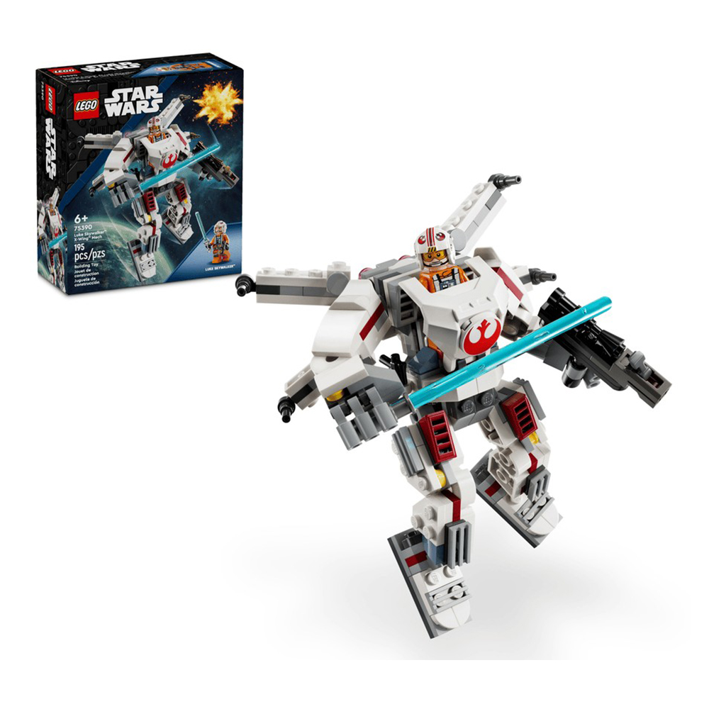 Constructor Lego Star Wars Luke Skywalker X-Wing Mech 75390 de la 6+ ani photo 3