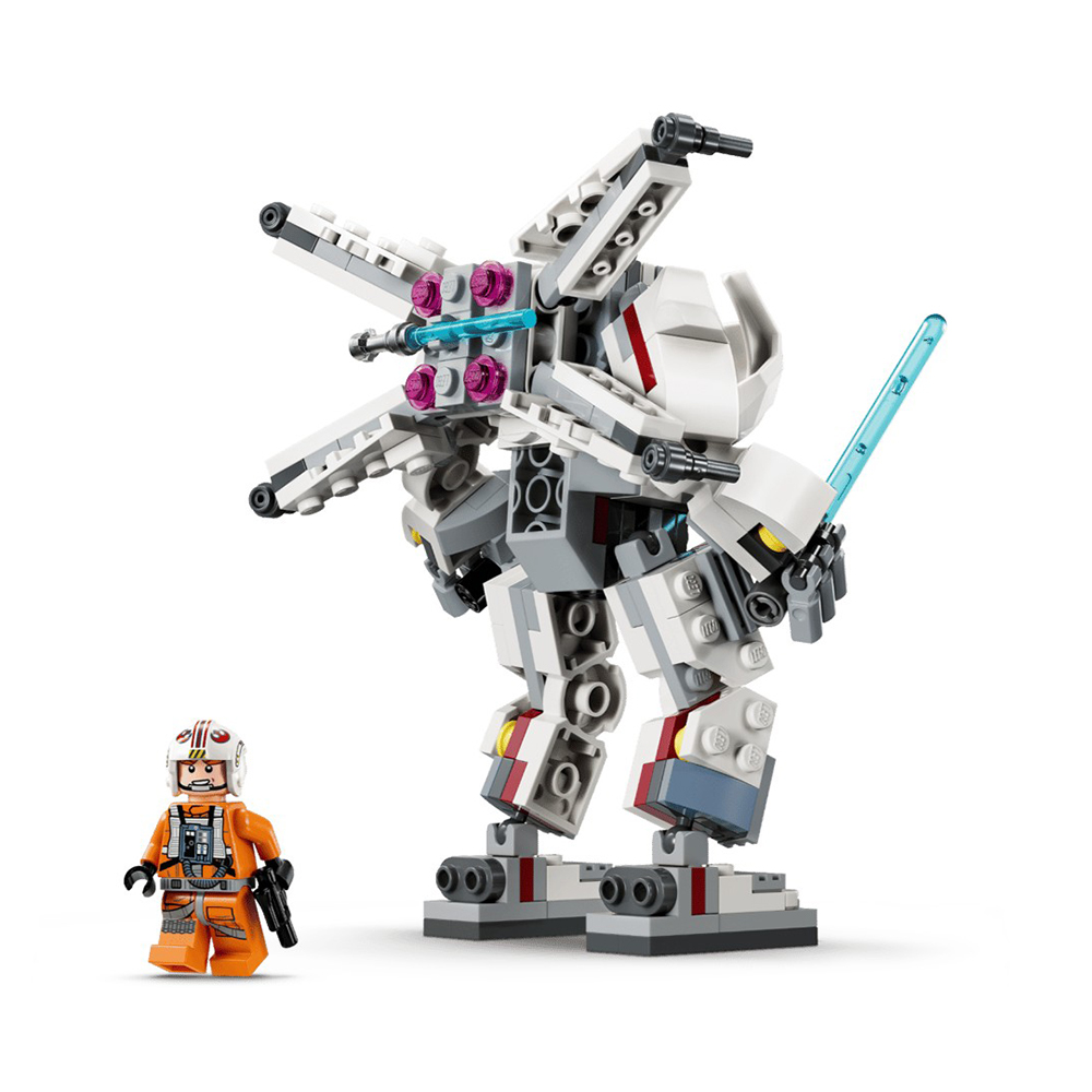 Constructor Lego Star Wars Luke Skywalker X-Wing Mech 75390 de la 6+ ani photo 4