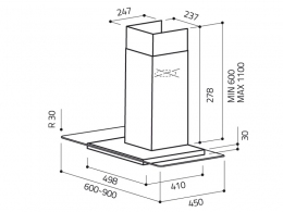 Вытяжка купольная Elica FlatGlassIXA90 thumbnav 2