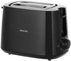 Тостер Philips HD258290, 2 тоста, 830 Вт, Черный