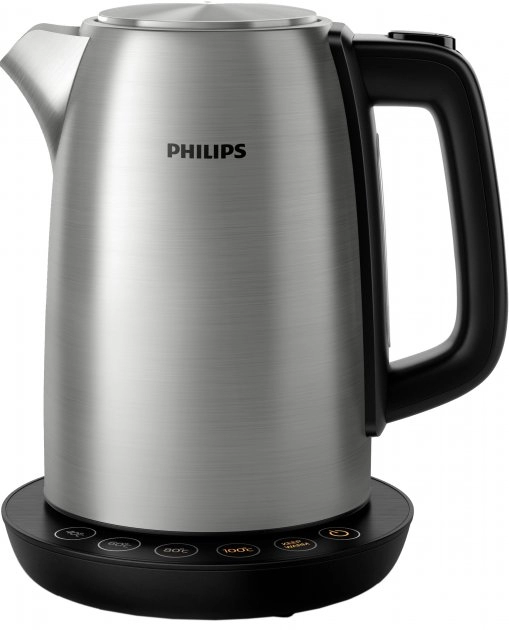 Чайник электрический Philips HD935990, 1.7 л, 1850 Вт, Серебристый