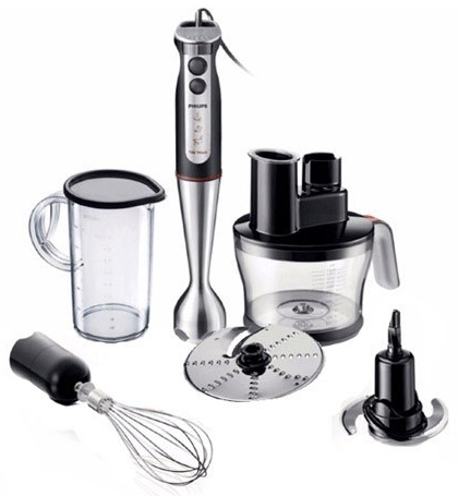 Blender Submersibil Philips HR 1377 Negru cu inox / 5 viteze / 1000 ml photo 1