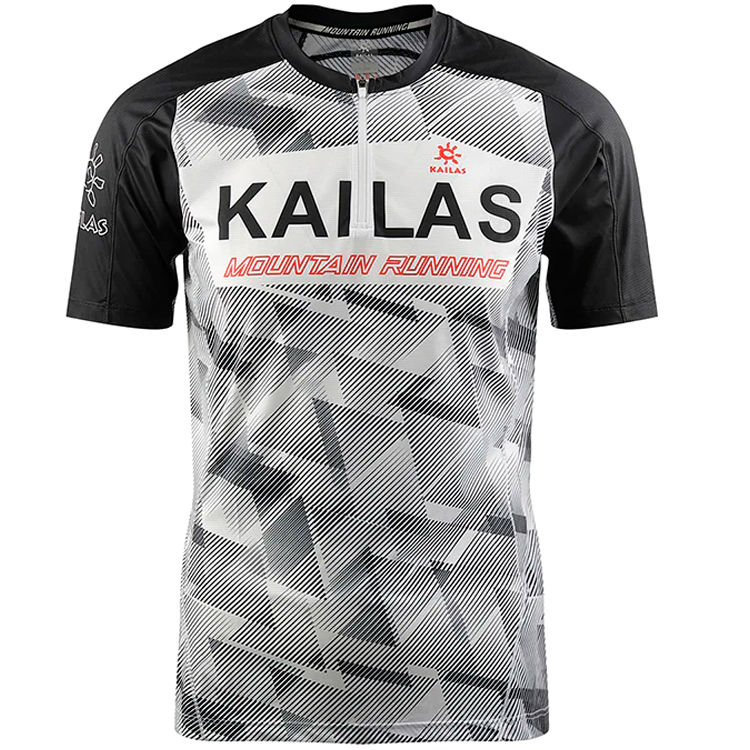 Футболка мужская Kailas Windbreak Trail Running Functional T-shirt XXL Черный/Белый photo 4