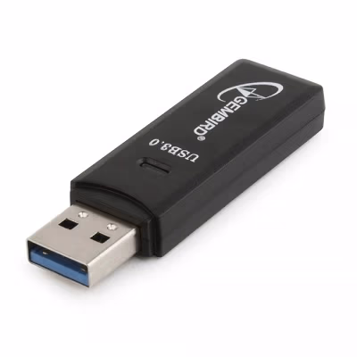 Card Reader Gembird UHB-CR3-01, SD, Micro-SD, USB 3.0, Black