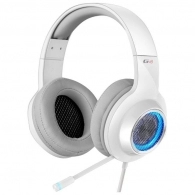 Edifier G4 White / Gaming On-ear headphones with microphone, 7.1 , Vibration for a more immersive experience, Built-in retractable microphone, RGB light, Noise isolating, Dynamic driver 40 mm, Frequency response 20 Hz-20 kHz, USB