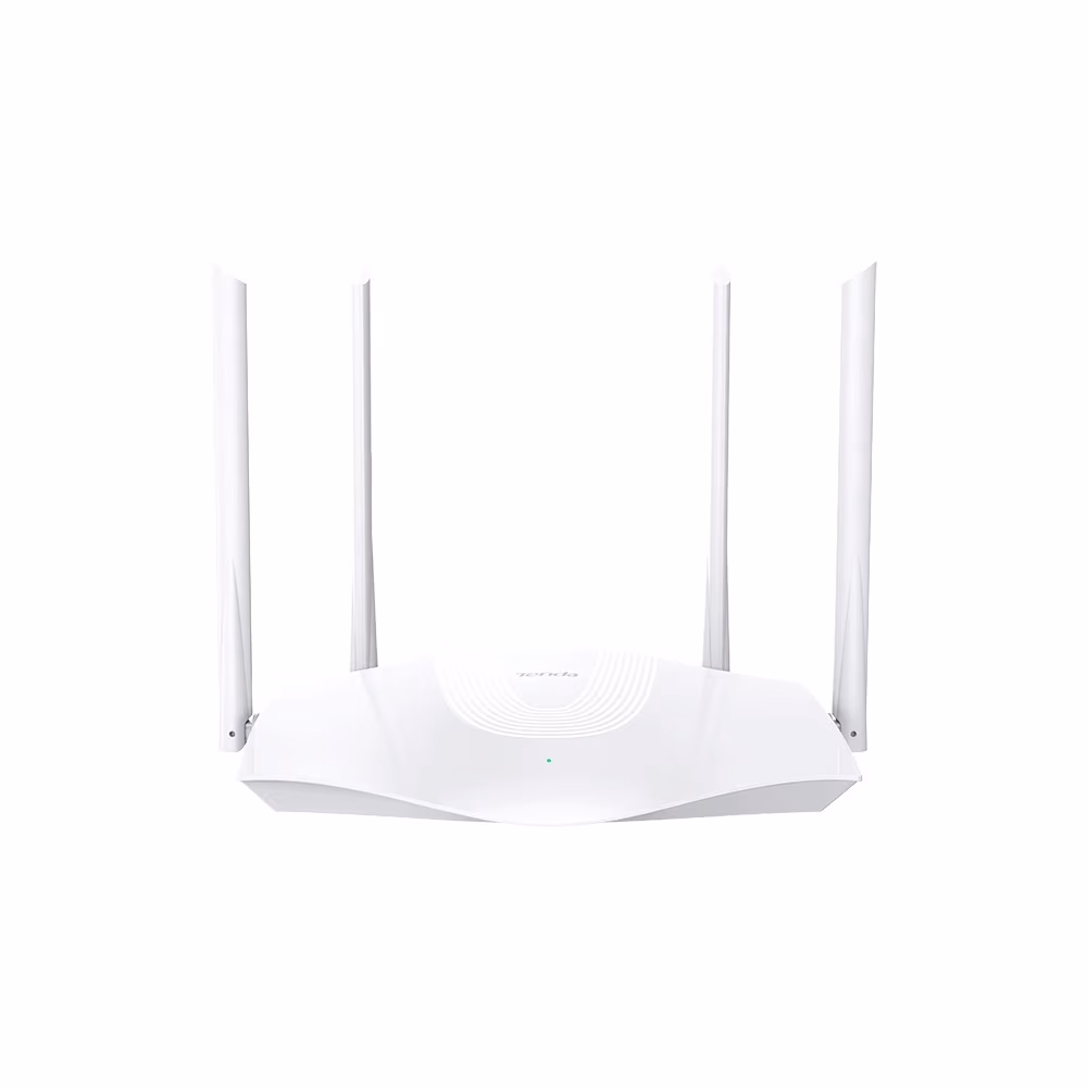 TENDA RX3 Wi-Fi 6 Wireless Gigabit Router, 1201Mbps at 5Ghz + 574Mbps at 2.4Ghz, 802.11ax/ac/a/b/g/n, 1 Gigabit WAN+4 Gigabit LAN, Beamforming, MU-MIMO, 4 fixed antennas 