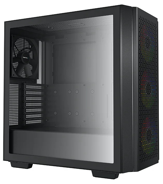 Carcasa DEEPCOOL CG560 / w/oPSU / Side-Window / 4x120mm / ATX / Black photo 2