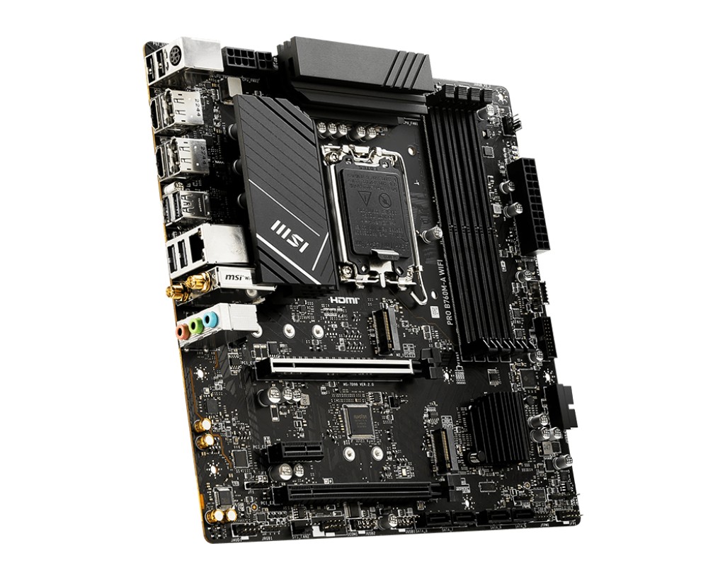 Placa de baza MSI PRO B760M-A WIFI / 1700 / B760 / DDR5 / mATX photo 3