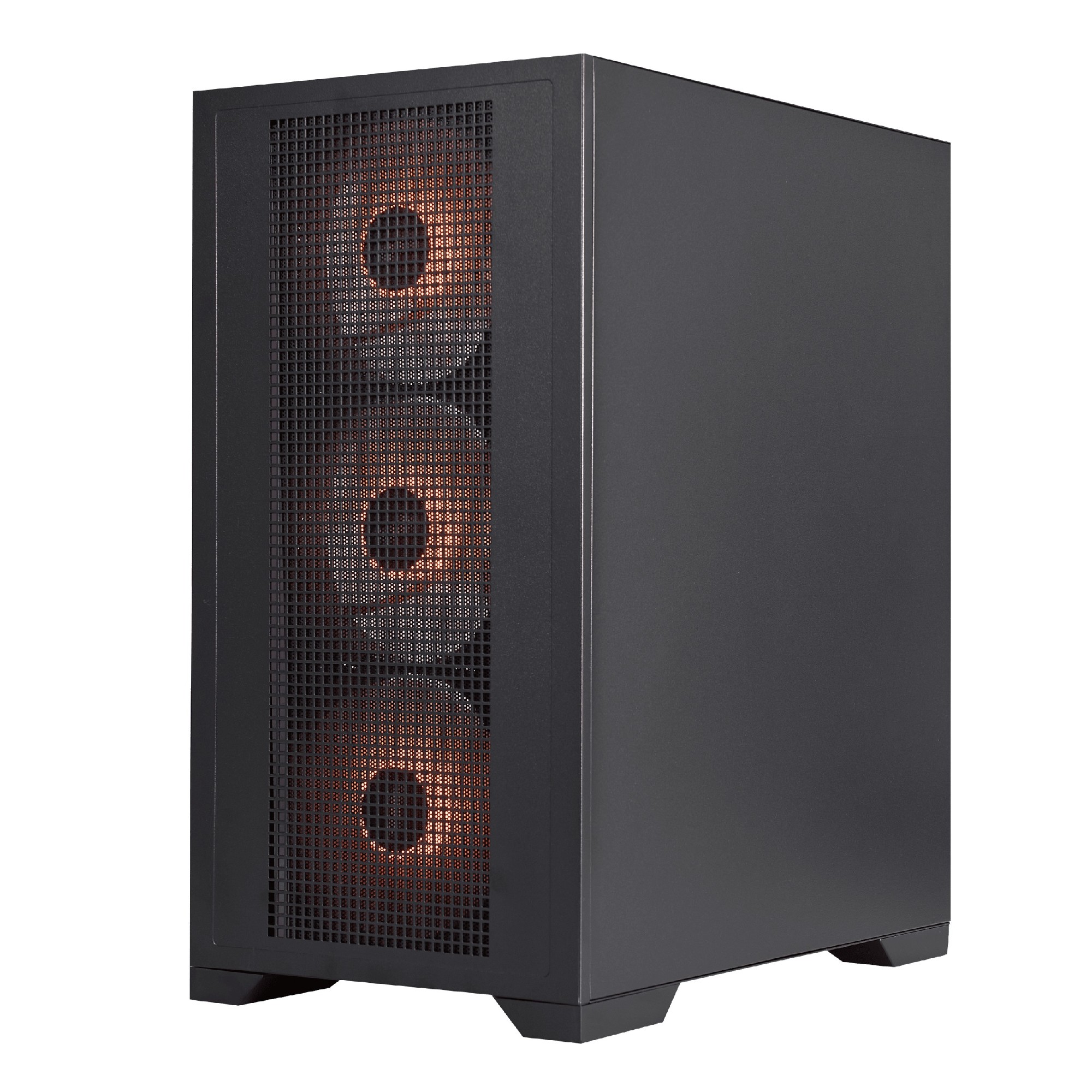 Carcasa 1STPLAYER GO2 / w/oPSU / Side-Window / 4x120mm / mATX / Black photo 3