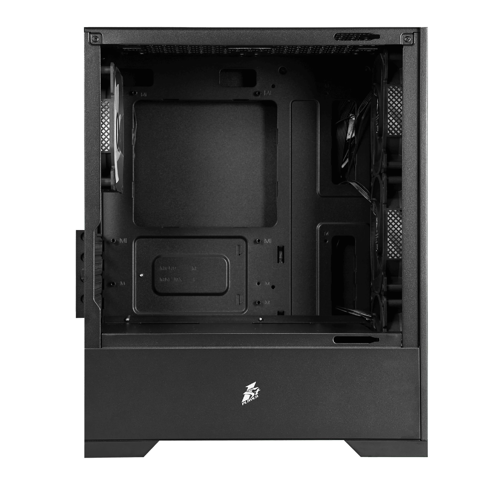 Carcasa 1STPLAYER GO2 / w/oPSU / Side-Window / 4x120mm / mATX / Black photo 4