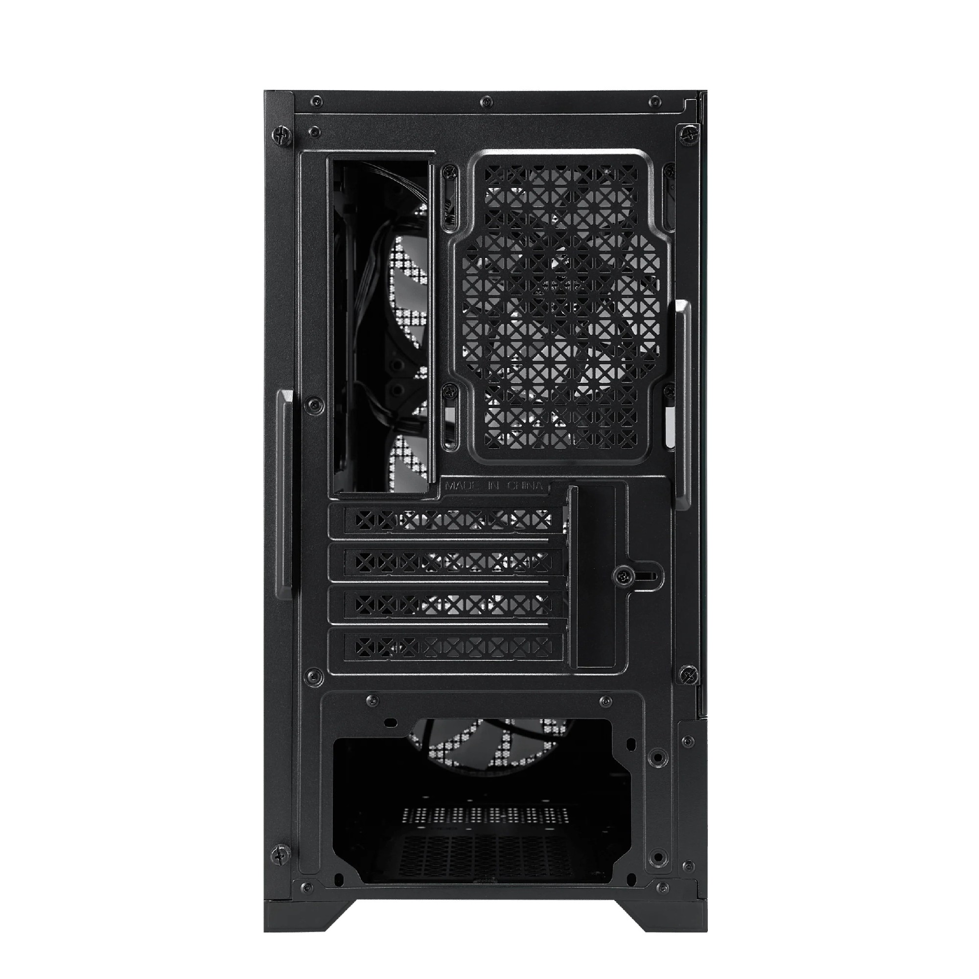 Carcasa 1STPLAYER GO2 / w/oPSU / Side-Window / 4x120mm / mATX / Black photo 7