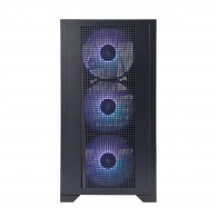 Carcasa 1STPLAYER GO2 / w/oPSU / Side-Window / 4x120mm / mATX / Black thumbnav 2