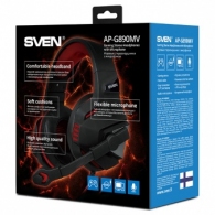 Casti SVEN AP-G890MV Black/Red thumbnav 4