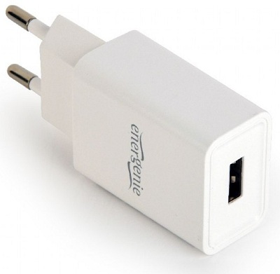 USB Charger  Gembird EG-UC2A-03-W, Universal AC USB charging adapter, 5 V / 2 A, White photo 1