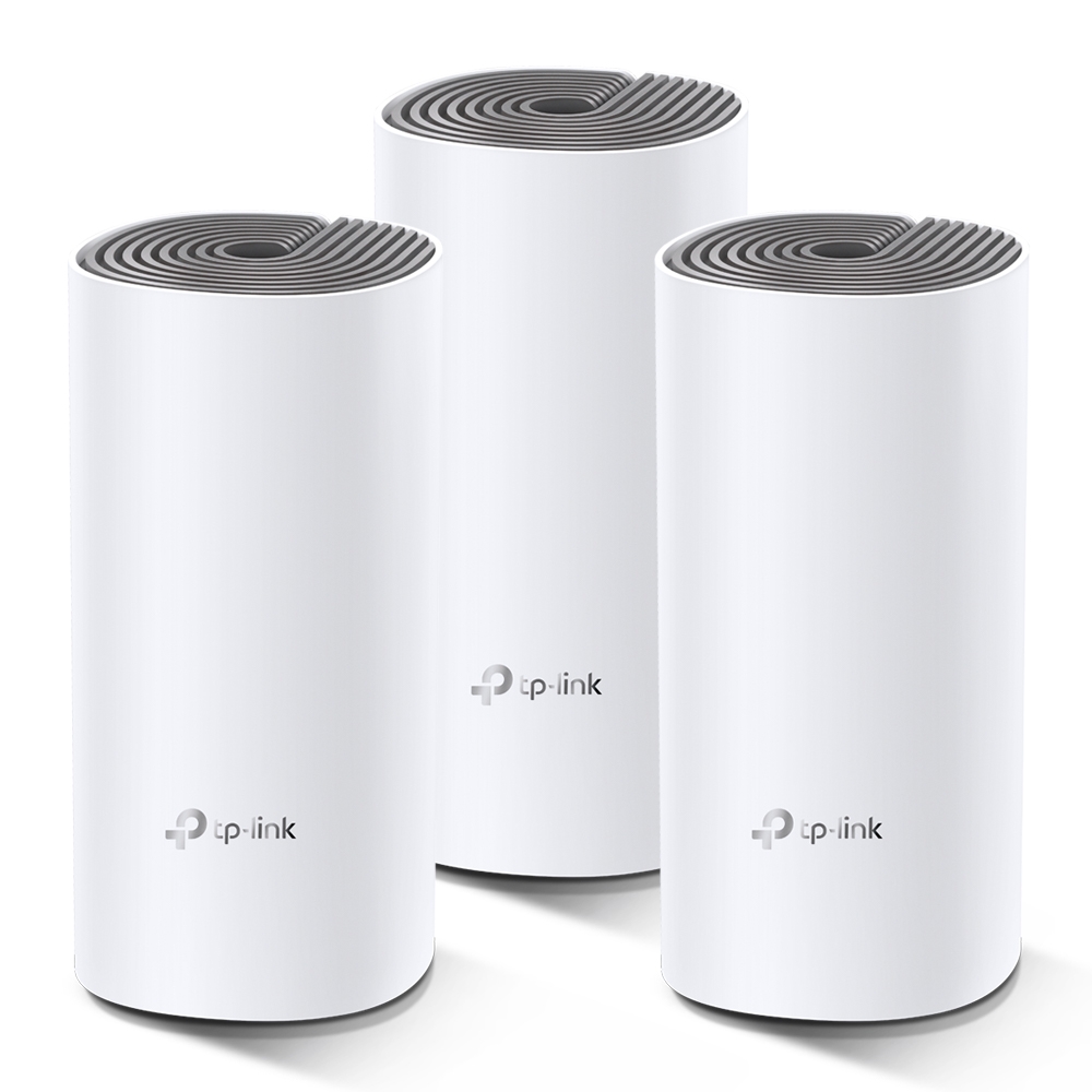 TP-LINK Deco E4 (3-pack)  AC1200 Mesh Wi-Fi System, 2 LAN Port, 867Mbps on 5GHz + 300Mbps on 2.4GHz, 802.11ac/b/g/n, Wi-Fi Dead-Zone Killer, Seamless Roaming with One Wi-Fi Name, Antivirus, Parental Controls photo 1