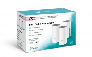 TP-LINK Deco E4 (3-pack)  AC1200 Mesh Wi-Fi System, 2 LAN Port, 867Mbps on 5GHz + 300Mbps on 2.4GHz, 802.11ac/b/g/n, Wi-Fi Dead-Zone Killer, Seamless Roaming with One Wi-Fi Name, Antivirus, Parental Controls thumbnav 3