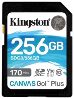 Карта памяти SD 256GB Kingston Canvas Go! Plus, 170Mbps thumbnav 1