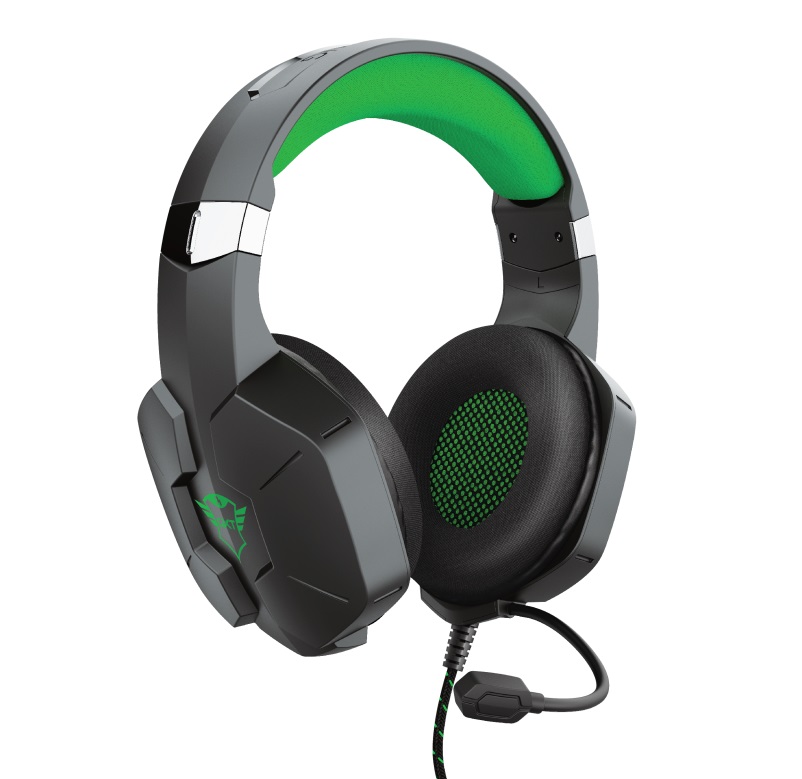 Наушники Trust Gaming GXT 323X CARUS, Black-Green photo 3