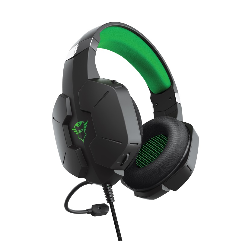 Наушники Trust Gaming GXT 323X CARUS, Black-Green photo 4