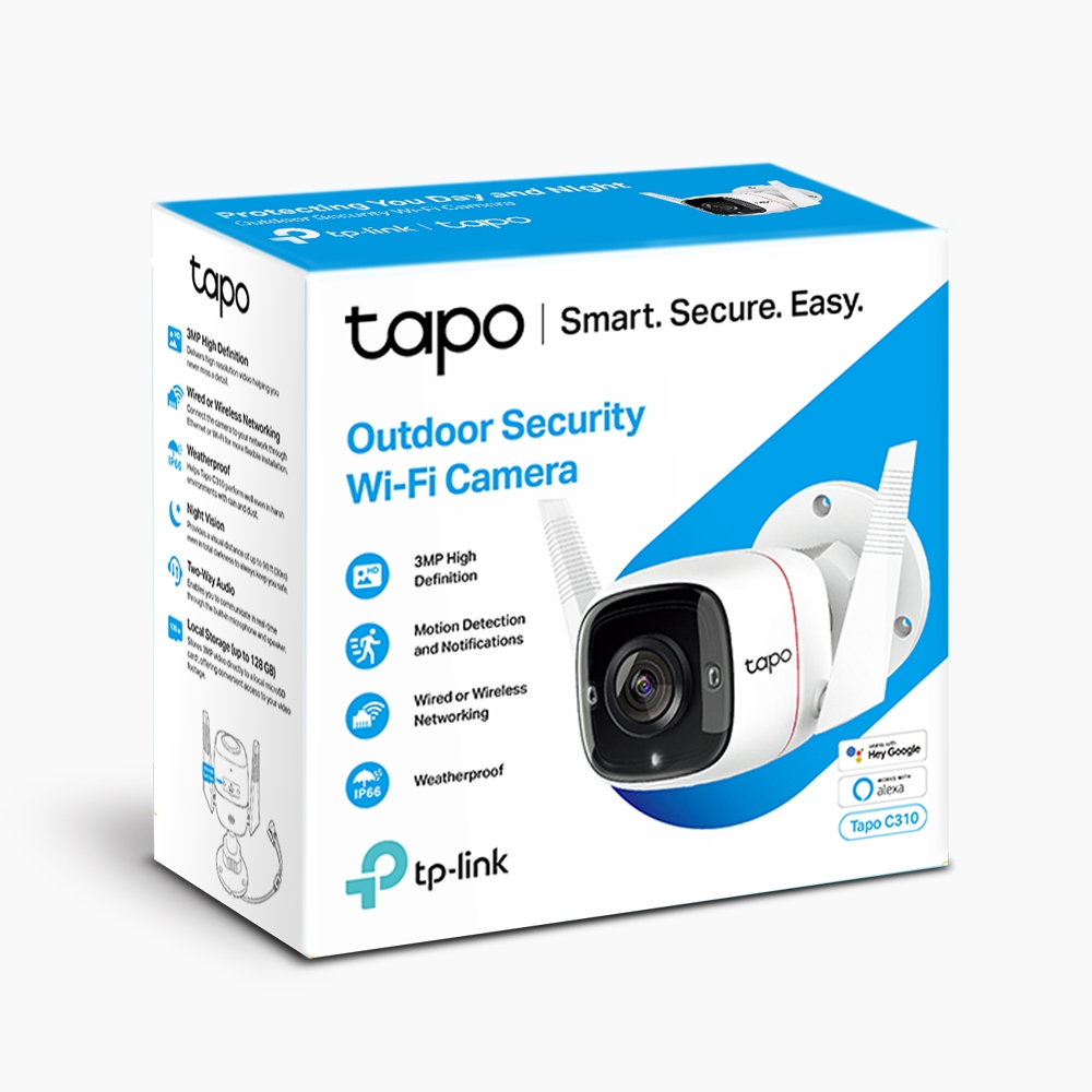 Smart Outdoor Camera TP-LINK Tapo C310, White photo 4