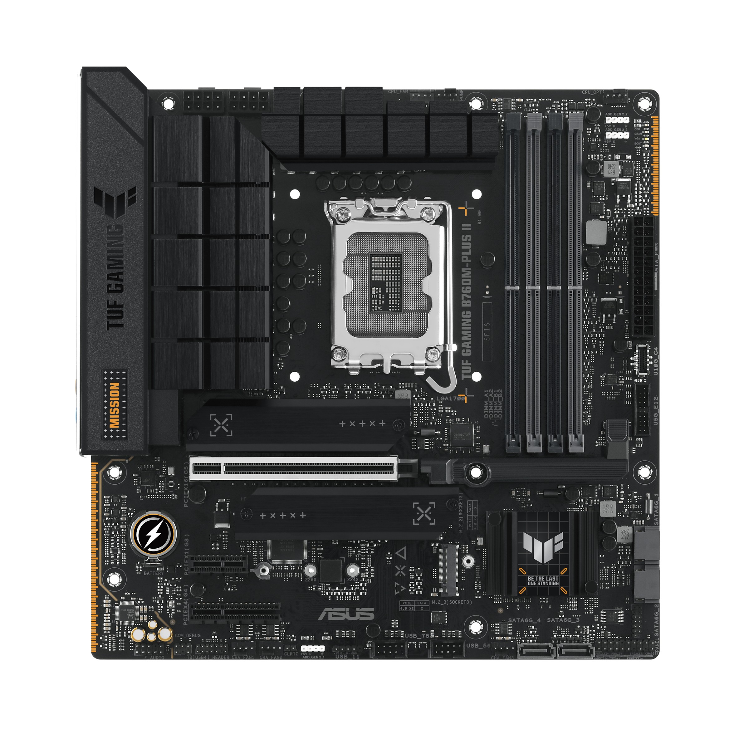 Материнская плата ASUS TUF GAMING B760M-PLUS II/ 1700/ B760/ DDR5/ mATX photo 1
