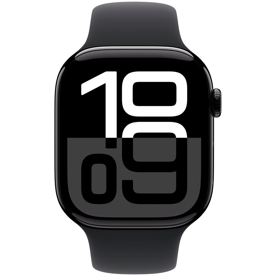 Smart watch Apple Watch Series 10 GPS 46mm Jet Black Aluminium Case with Black Sport Band - M/L (MWWQ3QI/A) 1 GB 1.96 photo 2