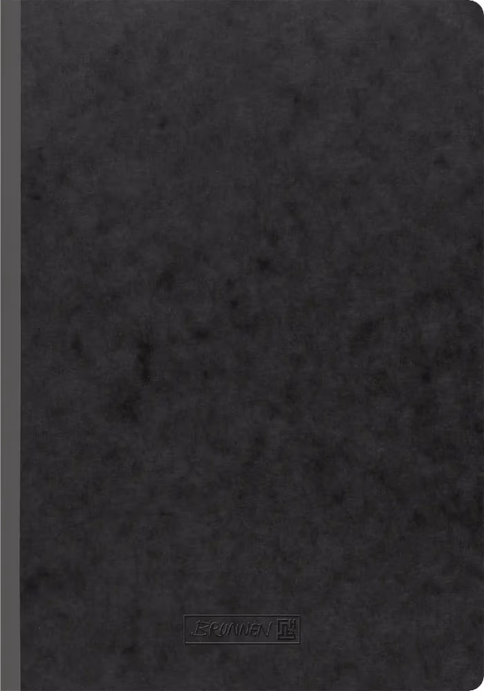 Carnet A4 negru FACT! Plus linie 96 de foi Brunnen
