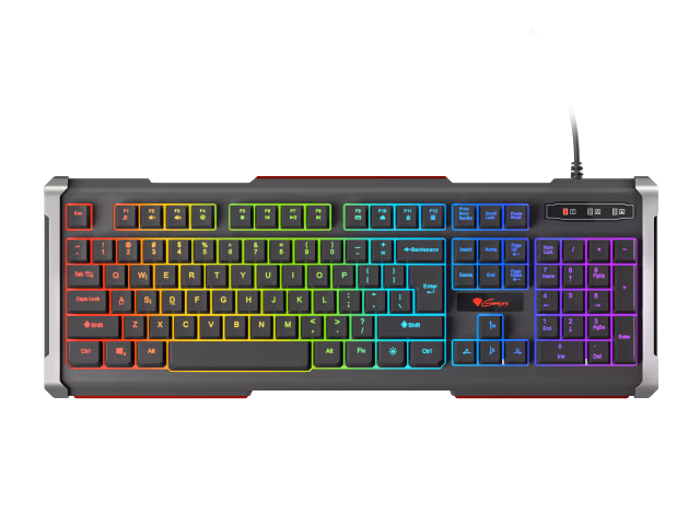 Tastatura cu fir Genesis Keyboard Rhod 400, RGB, RU Layout, With RGB Backlight 