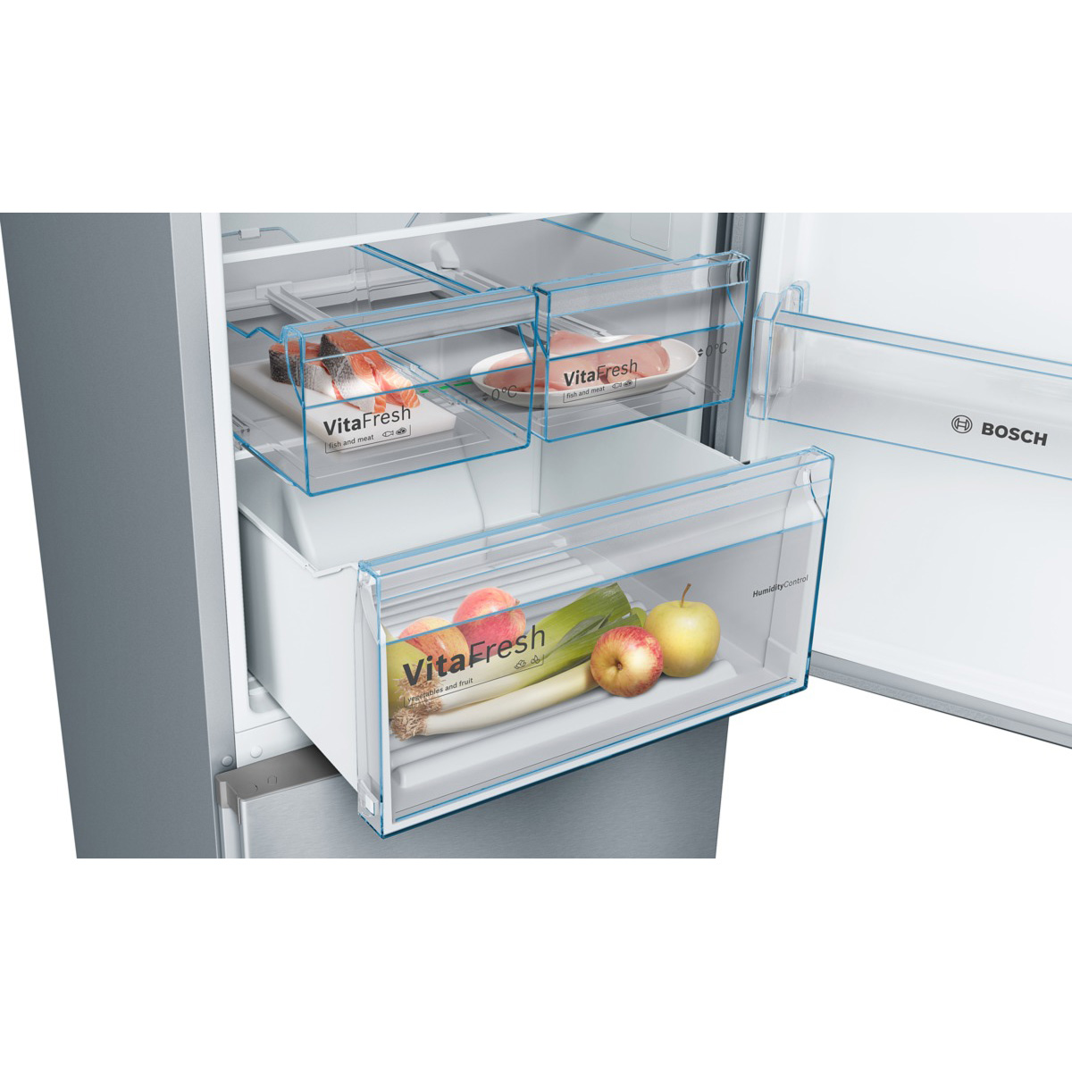 Холодильник двухдверный Bosch KGN36VL326 / 324 л / 186 см / E / Серебристый photo 4