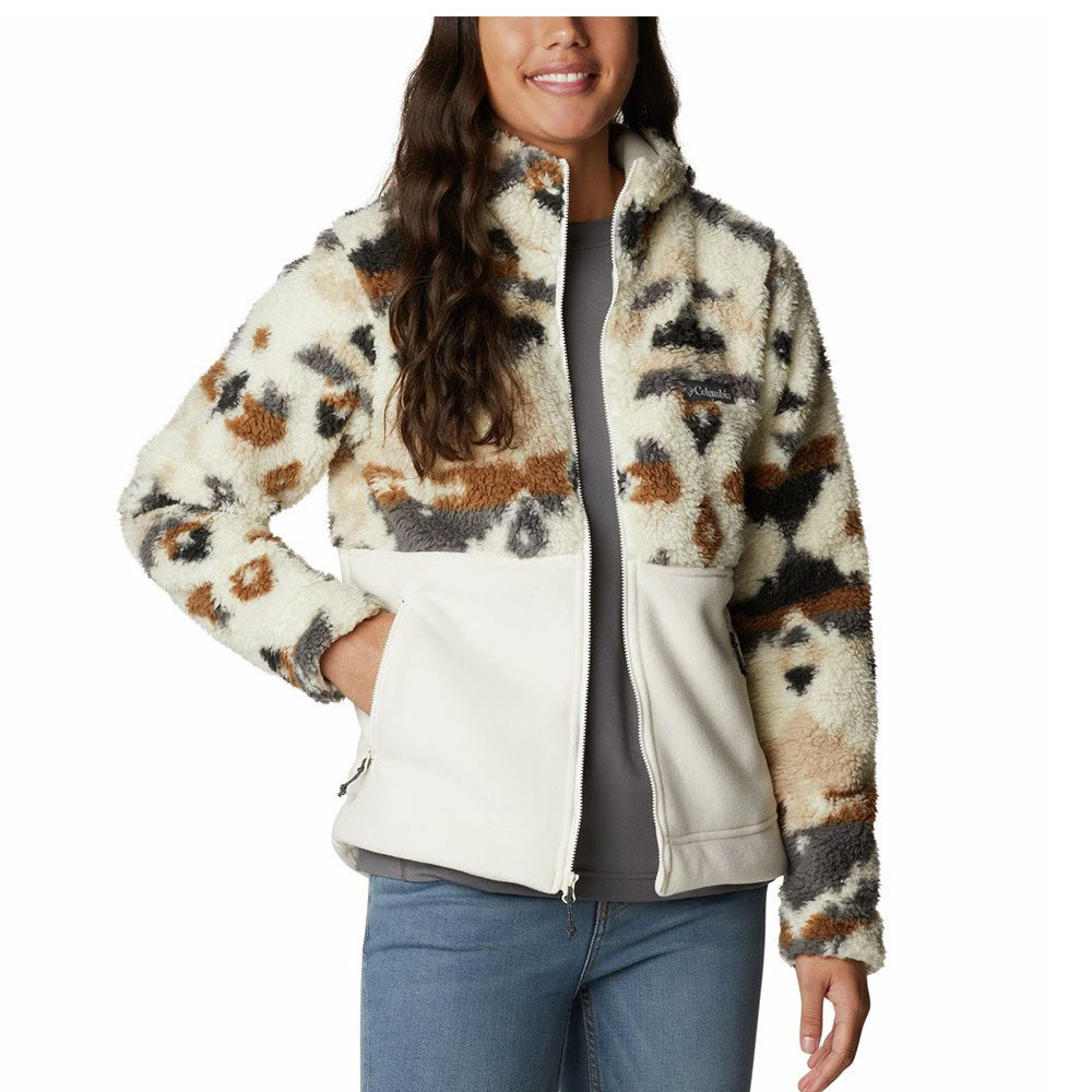 Hanorac Columbia Winter Pass Sherpa Hooded Full Zip XS Bej Femei photo 1