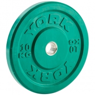 Диск 10 кг YORK Solid Rubber Bumper Plate thumbnav 1