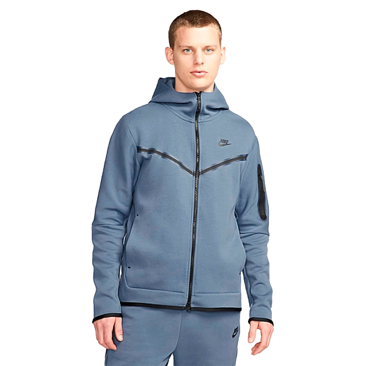 Hanorac pt bărbați Nike M NSW TCH FLC HOODIE FZ WR M Albastru photo 5