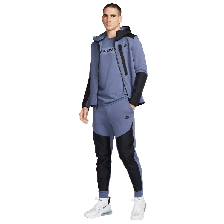 Pantaloni Nike M NK TCH FLC OVERLAY JGGR M Albastru Barbati photo 5