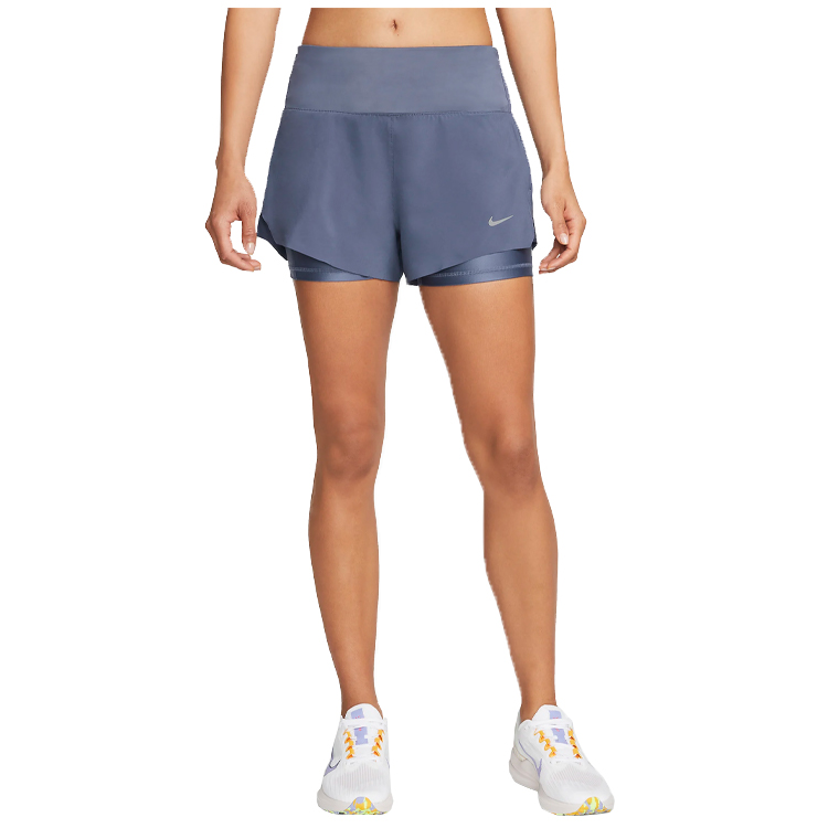Шорты Nike W NK SWIFT DF MR 3IN 2N1 SHORT / Женский / XS / Синий photo 6