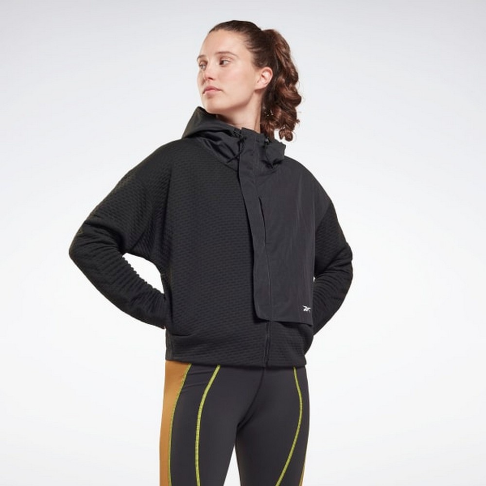Hanorac Reebok TS Thermo. Graphene XS Negru Femei photo 2