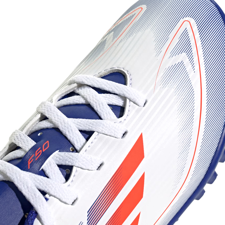 Ghete pentu fotbal Adidas F50 CLUB TF J pt Barbati / 31.5 / Alb photo 4