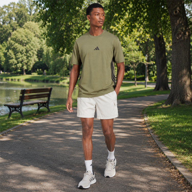 Футболка мужская Adidas M 3S SJ T XS Зеленый photo 5