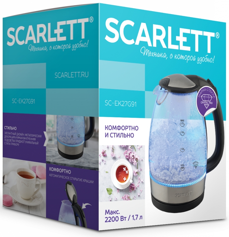 Fierbator de apa electric Scarlett SCEK27G91 photo 4