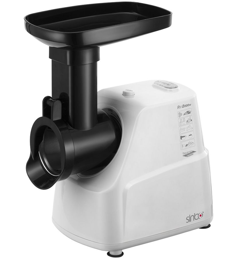 Tocator de carne Sinbo SHB3091, 2 kg/min, 2000 W, Alb photo 1 Tocator de carne Sinbo SHB3091, 2 kg/min, 2000 W, Alb photo 1