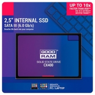 2.5" SSD 128GB GOODRAM CX400, SATAIII, Sequential Reads: 550 MB/s, Sequential Writes: 450 MB/s, Maximum Random 4k: Read: 65,000 IOPS / Write: 82,500 IOPS, Thickness- 7mm, Controller Phison PS3111-S11, 3D NAND TLC thumbnav 1