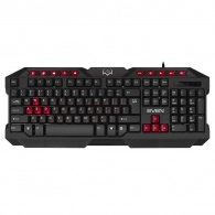 SVEN GS-9200 Gaming Set, Keyboard+Mouse+MousePad, keys 14 keys, 10 Fn-keys, mouse 5+1(800-2400 DPI) , USB, Black, Rus/Ukr/Eng