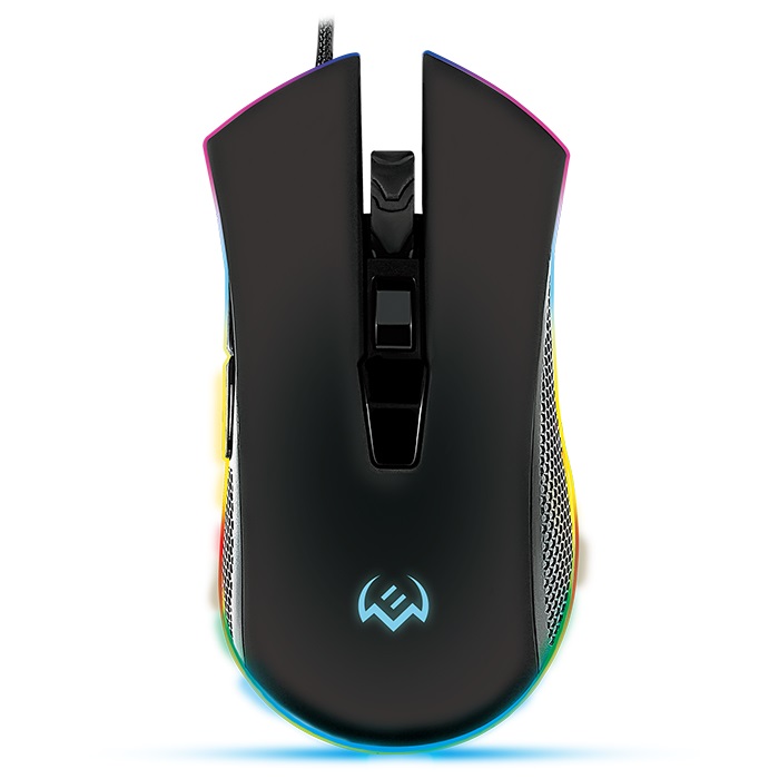 SVEN RX-G750 RGB Gaming, Optical Mouse, 500-6400 dpi, 5+1 buttons (scroll wheel), DPI switching modes, USB photo 1