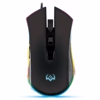 SVEN RX-G750 RGB Gaming, Optical Mouse, 500-6400 dpi, 5+1 buttons (scroll wheel), DPI switching modes, USB