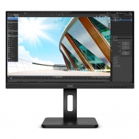 27.0" AOC IPS LED 27P2C Black (4ms, 1000M:1, 250cd, 1920x1080, 178°/178°, HDMI, DisplayPort, USB-C (Power, Video, Data) Speakers 2 x 2W, Audio Line-out, USB Hub: 4 x USB3.2, Pivot, Heigh Adhustment, VESA) thumbnav 1