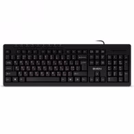 SVEN KB-C3010, Keyboard, Waterproof construction, 113 keys, 9 shortcut key, 1.5m, USB, Black