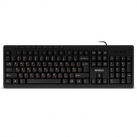 SVEN KB-C3010, Keyboard, Waterproof construction, 113 keys, 9 shortcut key, 1.5m, USB, Black