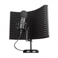 Trust Gaming GXT 259 RUDOX, Professional setup including microphone and reflection filter for studio quality recordings